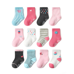 Restock Crianças Cartoon Floor Socks <span class=keywords><strong>Set</strong></span> Knitting Toddler Infant Cotton Anti Slip Non Skid Kids <span class=keywords><strong>Boy</strong></span> Girls New Born <span class=keywords><strong>Baby</strong></span> Socks - Product Image 5