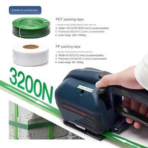 Herramientas de Flejado Eléctricas V1 V2 <span class=keywords><strong>V3</strong></span>, Máquina Automática de Embalaje de Cajas con Flejes de PP y PET, Accionamiento Neumático Manual para Alimentos - Product Image 5