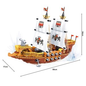 Winco 27005 Hoàng Gia Vs Cướp Biển Tàu Khối Xây Dựng Trẻ Em Khối Sao Máy Bay 866Pcs + Đồ Chơi Xây Dựng Gạch - Product Image 3