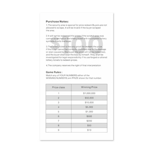 Tarjeta de Lotería de Baloncesto con Diseño Personalizado, Impresión Digital a Color, Papel con Núcleo Negro, Formato de Tarjeta de Millones - Product Image 4