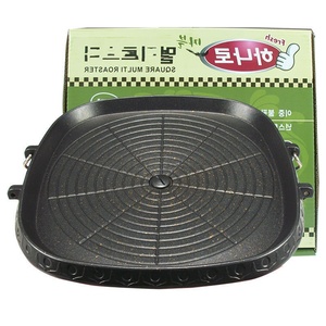 Piastra per Barbecue da Campeggio Antiaderente, Griglia Reversibile a Due Bruciatori in Ghisa e Alluminio, Piastra Portatile per Grigliare - Product Image 5