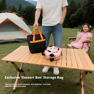Nueva estufa de <span class=keywords><strong>gas</strong></span> portátil para exteriores, plegable, de doble quemador, con fuego potente, ideal para camping y pícnic. - Product Image 5