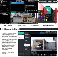 Probador de CCTV Rsrteng E88, Probador de Cámaras IP 4K, Probador de IPC de 8 Pulgadas, Herramientas de Prueba de Red WiFi SFP, Probador de Cables con Salida de Energía Hi-POE/POE++