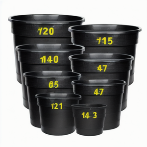 Pots de pépinière robustes de 7, 10, 15, 20, 25 gallons - Grands conteneurs pour la plantation d'arbres - Jardinières prêtes pour l'automatisation - Macetas Grandes - Product Image 3