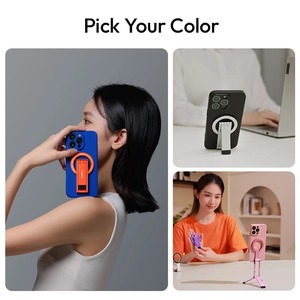 Aluminum Alloy Magnetic Mobile Phone <b>stand</b> Multifunctional Rotating Folding Desktop Handheld Tripod Portable Photography <b>Stand</b> - Product Image 5