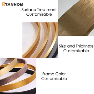 Specchio Argentato STANHOM con Certificazioni CE UKCA RoHs, Montaggio a Parete, Cornice Dorata e Nera e Luci a LED per Salone di Bellezza, Barbiere e Parrucchiere - Product Image 2