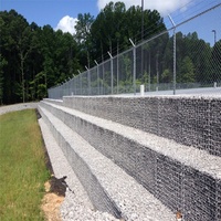 Gabion galvanisé à chaud, panier en fil de fer soudé 3D pour mur de soutènement, clôture de jardin et de ranch en PVC