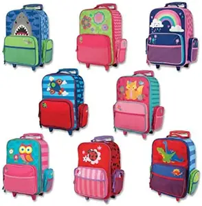 Personalized Rolling Luggage for Kids Girls Multifunction Travel Wheeled Rolling Backpack New York Kids Sparkle Rolling Backpack