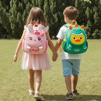 Nouveau sac à dos pour enfants à motif de dessin animé, sac à dos scolaire en néoprène pour garçons et filles de 3 à 6 ans, fermeture éclair