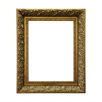 Cadre photo personnalisé en résine dorée, orné, vintage, rétro, antique, écologique, avec moulures sur mesure pour mur