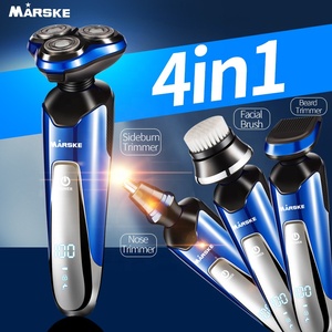 Vente chaude MARSKE 3322 Professionnel 4in1 Toilettage Kit ÉCRAN LCD Batterie Tondeuse À Barbe Rasoirs Rotatifs - Product Image 3