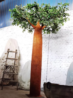 Arbre Baobab Artificiel, Faux Arbre à Pain, Plante Artificielle pour la Décoration Intérieure et Extérieure