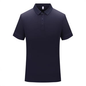Polo 180g en polyester à séchage rapide, couleur unie, vêtement de travail, logo brodé personnalisé, publicité d'entreprise, usage quotidien - Product Image 4