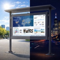 Уличный цифровой рекламный киоск Sinmar OEM ODM с LCD-дисплеем 32-98 дюймов, защищенный от непогоды