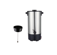 Percolateur à café en acier inoxydable 30 tasses Bouilloire électrique portable Cafetière
