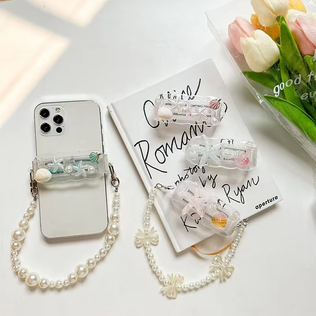 New Style Flower Phone Strap Lanyard Crystal Beads Mobile Phone Chain Accessories Charm for Mobile Phone