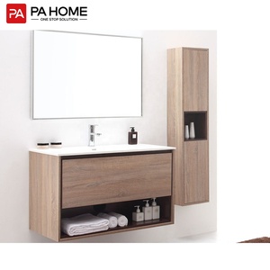 Pa lưu trữ không thấm nước thiết kế gương bồn rửa phòng tắm tủ hình chữ nhật sơn mài sơn cho máy thủy tinh ván ép tùy chỉnh thiết kế/màu sắc - Product Image 5