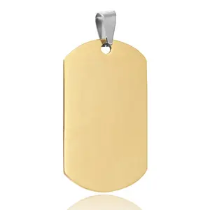 Customization Hot Sale Square Colorful Dog Tag Lettering Personality Simple Metal Tag