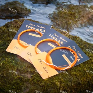 Ligne de pêche Tenkara <span class=keywords><strong>Leader</strong></span> Line à diamètre réduit 3,3 m/3,6 m/4,0 m/4,5 m en couleur orange vif avec services de cartes de support personnalisées - Product Image 3