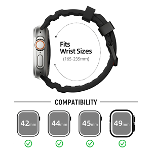 สายนาฬิกาซิลิโคนแฟชั่นสำหรับ Apple Watch 10 4 5 6 7 8 IWatch 42 44 45 46 49 มม. สายรัดข้อมือสมาร์ทวอทช์แฟชั่น - Product Image 5