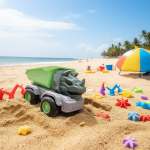 Dino Beach Truck 34,5x35x16 cm Colori assortiti per giocare sulla sabbia - Product Image 3