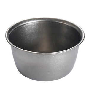Retro Stainless Steel Bowl Durable Solid Color For Camping And Hotel Meals - Product Image 2