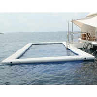 Grand filet de protection gonflable à point de goutte d'eau, dwc Double couche, pour piscine d'eau, océan, mer, avec filet de gelée