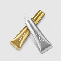 Tube souple personnalisé D19 10ml brillant ABL or argent pour emballage cosmétique, vernis à ongles, huile, crème pour les yeux, sérum