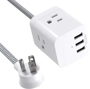 Tonghua 3outlet power strip 3USB electrical plugs and sockets for Canada plugs & sockets travel adapter usb c travel plug adapte