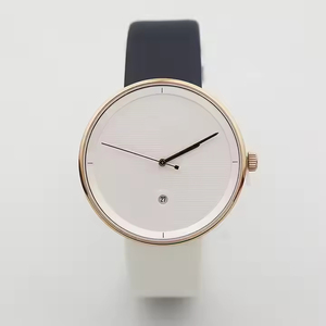 Leather band stainless steel waterproof lover's gift quartz <b>watches</b> for man and women - Product Image 1