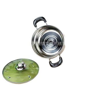 Olla para Leche de Acero Inoxidable con Tapa de Vidrio de 16-24 cm, Cacerola Curva No Magnética, Apta para Lavavajillas, Resistente a la Oxidación - Product Image 3