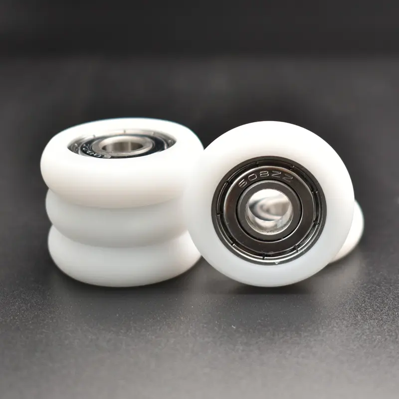 POM Ball Bearing Wheels for Aluminium Sliding Door and Window OEM Furniture Plastic Nylon Roller Wheel with 608zz 626 Bearing