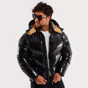 Veste matelassée personnalisée avec logo, nouveau design, coton, hiver, rembourrage en duvet, polyester, veste d'extérieur pour homme - Product Image 4