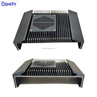 Boîtier PC en alliage d'aluminium personnalisé Mini-ITX 3,5 pouces Carte mère SBC Sans ventilateur Châssis industriel embarqué Revêtement en poudre ODM OEM DM30 Stock