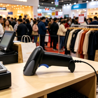 Scanner de codes-barres USB omnidirectionnel mains libres 1D/2D QR Code pour supermarchés et entrepôts DiligenCe en stock