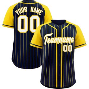 Custom Pinstripe Baseball Jersey Unisex Adult Button Down Personalized Name Number Teamname Breathable Sports Shirt - Product Image 1