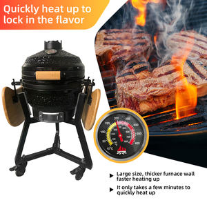 Parrilla de alta resistencia Barbacoa Parillas de 16 pulgadas Barbacoa <span class=keywords><strong>Kanka</strong></span> Parrilla portátil turca Carbón al aire libre Jardín Cerámica Kamado <span class=keywords><strong>Grill</strong></span> - Product Image 4
