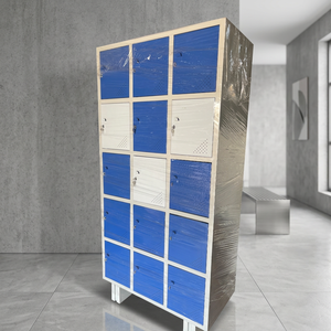 Armario de Almacenamiento MS de 15 Puertas para Personal de Oficina y Trabajadores de Fábrica, Armario de Acero Resistente para Guardar Objetos Personales de Forma Segura - Product Image 4