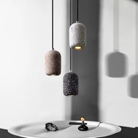 Wabi Sabi Suspension en béton pour la décoration de la salle à manger moderne Lustres et luminaires suspendus