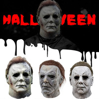 Masque d'Halloween Horrifique Fantôme de Film, Masque en Latex Michael Myers, Mascarade pour Fête d'Halloween, Accessoire de Cosplay