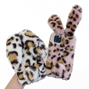 Custodia per <span class=keywords><strong>iPhone</strong></span> di Lusso in Morbido Peluche Effetto Pelliccia di Coniglio Calda e Soffice per <span class=keywords><strong>iPhone</strong></span> 6 7 8 Plus <span class=keywords><strong>Xr</strong></span> X Xs Max 11 12 13 14 15 16 Pro Max Mini - Product Image 1