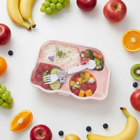 Boîte à bento de haute qualité, durable, étanche, 5 compartiments, boîte à lunch en plastique sans BPA, boîte à lunch bento en plastique