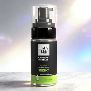 Nettoyant corporel et intime pour hommes à l'huile d'arbre à thé, marque privée personnalisée, pour le contrôle des odeurs et un pH équilibré, parfum stimulant pour la douche quotidienne - Product Image 1