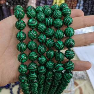 40 colore di Pietra Naturale Nodo Collana di 45-70cm 16-30 pollici 8/10/12mm collana di Malachite - Product Image 5