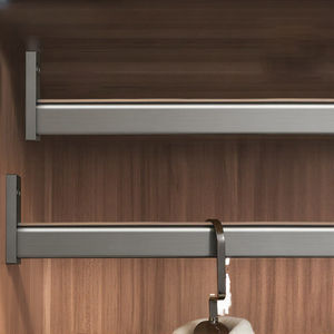 Élégantes barres de suspension pour armoire GALAXY – Essentielles en alliage d'aluminium et de zinc, finition chromée, rails de garde-robe doubles détachables - Product Image 3
