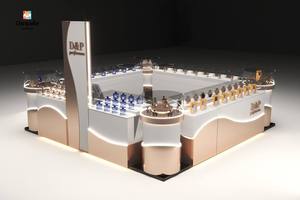 Vitrinas de Exhibición de Perfumes Modernas, de Lujo, Ecológicas, de Madera y Metal Refinados y Personalizados |   Kioscos Personalizados con Diseño de Tienda Completo - Product Image 5