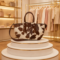 Sac fourre-tout en daim style léopard, sac hobo en cuir personnalisé, nouvelle arrivée, sac fourre-tout en cuir de créateur pour femme