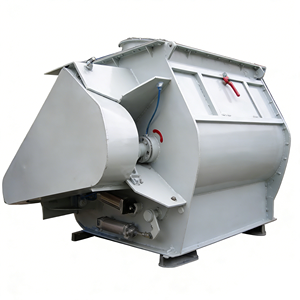 Mélangeur à pales à double arbre à température contrôlée, moteur AC, chauffé et refroidi, haute efficacité, capacité 5000L, pour produits chimiques et pigments - Product Image 1