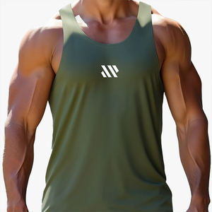 Nueva Camiseta Deportiva Estampada para Hombre, de Secado Rápido, Transpirable, Cuello Redondo, Sin Mangas, Corte Regular, Chaleco Deportivo para Fitness - Product Image 3