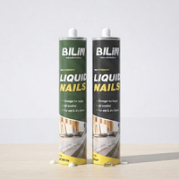 BILIN 300ml Colle sans clou haute adhérence écologique ultra-résistante pour panneaux muraux et plinthes, étanche, OEM Construction